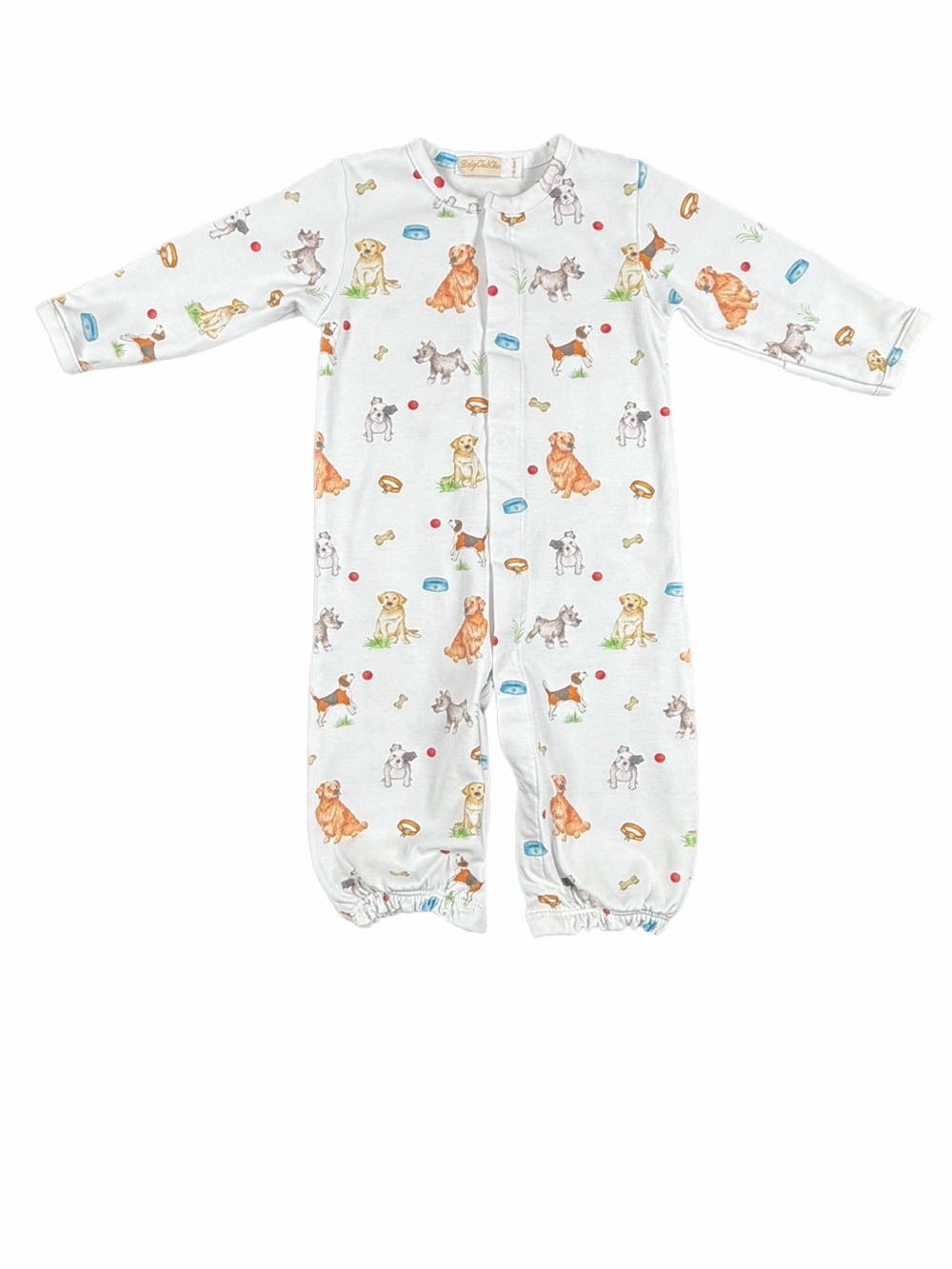 BABY CLUB CHIC Best Friends Pima Cotton Converter Gown Romper- 0-3M